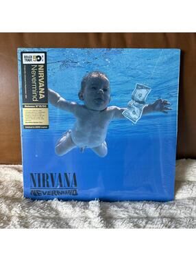NIRVANA NEVERMIND Rough Trade 50th Anniversary /2500 Blue/White Splatter Vinyl